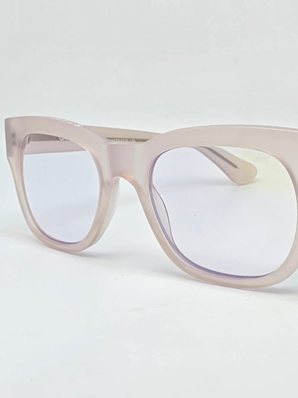 Caddis Eye Appliances The Miklos Matte Blush 1.00 FRQ Blue Light Reading Glasses